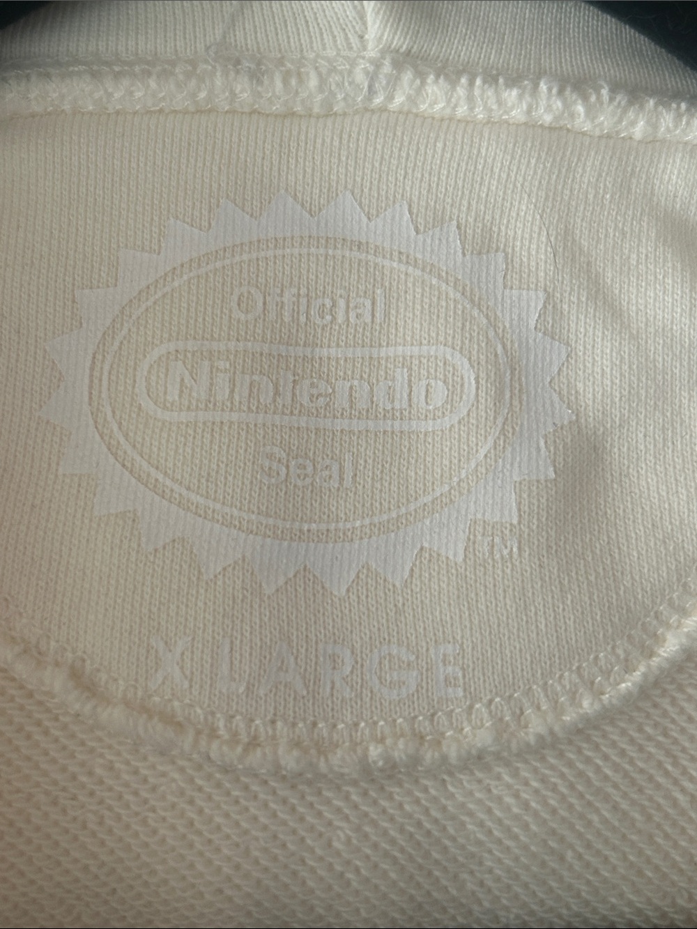 Nintendo Cream Hoodie with Gold Princess Peach Outline - Picture 5 of 5
